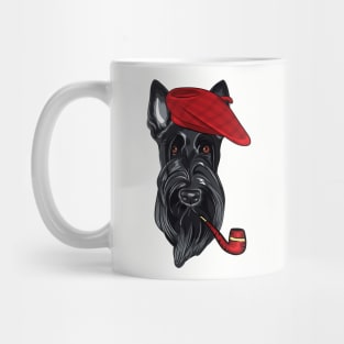 Hipster dog Scottish Terrier Mug